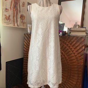 Cottagecore Everly White Lace Cutout Dress